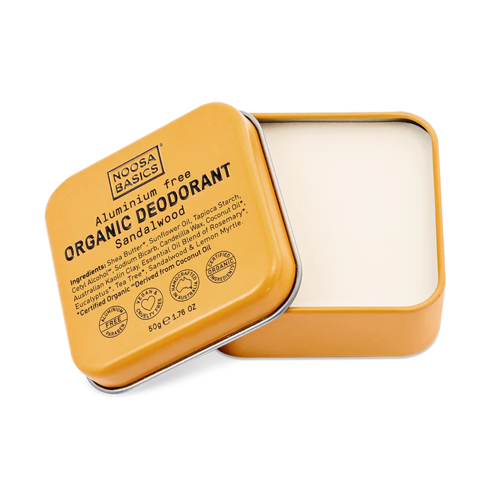 Noosa Basics Organic Deodorant | Aluminium & Bi-Carb Free Sandalwood