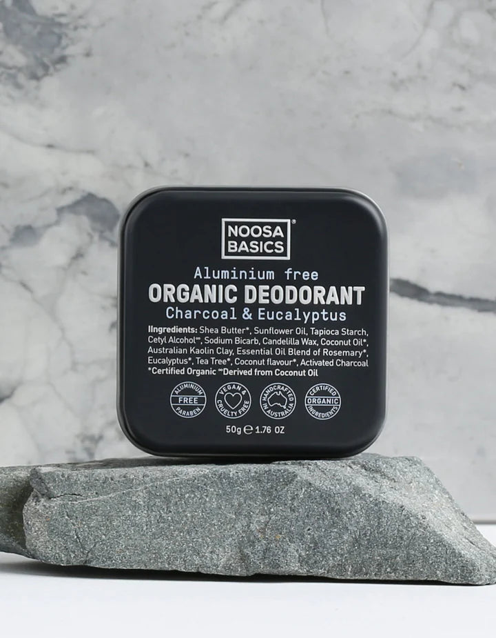 Noosa Basics Organic Deodorant | Charcoal & Eucalyptus