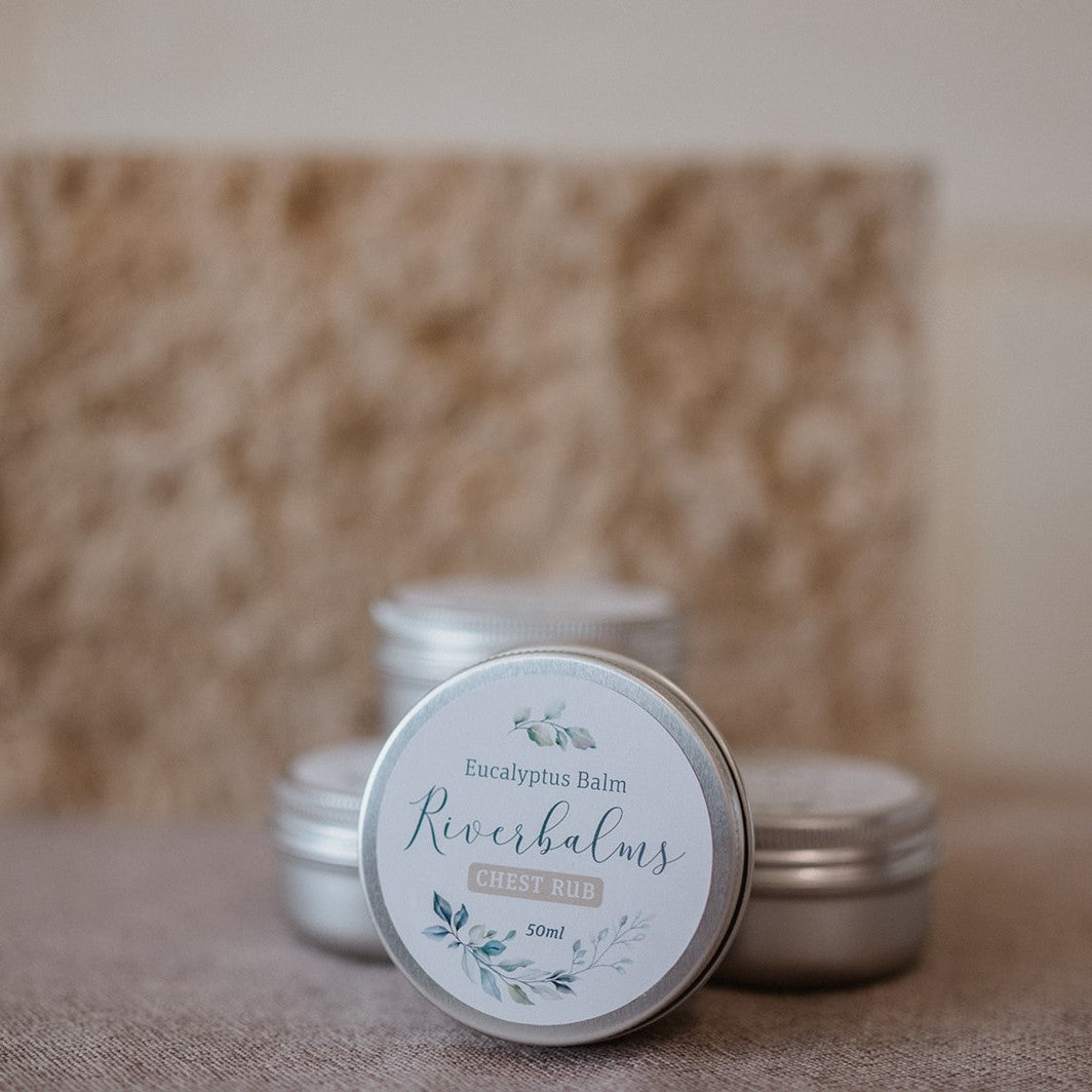 The Nourish & Hydrate Bundle includes one Riverbalms signature Eucalyptus Rubs.