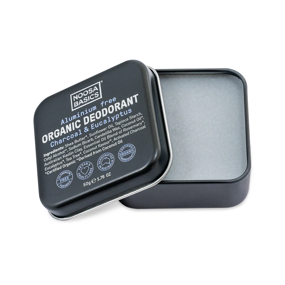 Noosa Basics Organic Deodorant | Charcoal & Eucalyptus